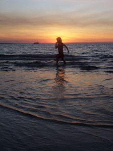 Boy-running-sunset-Darwin