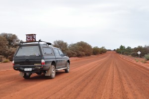 Driving in the middle of nowhere