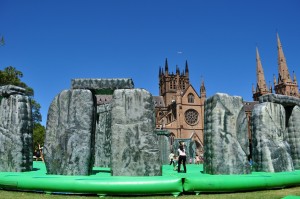 Stonehenge jumping castle