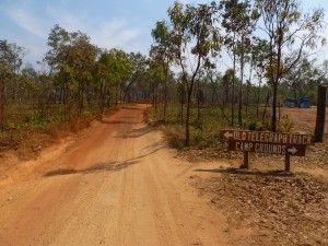 The start of the Old Telegraph Track