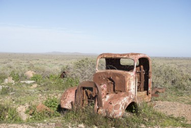 Old rusted out truck in the outback