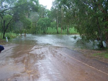 road blocked by water
