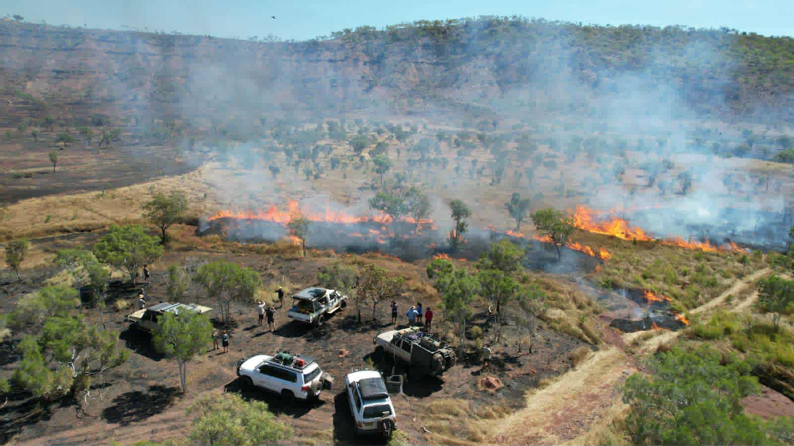 Burning season on the Oombi Track