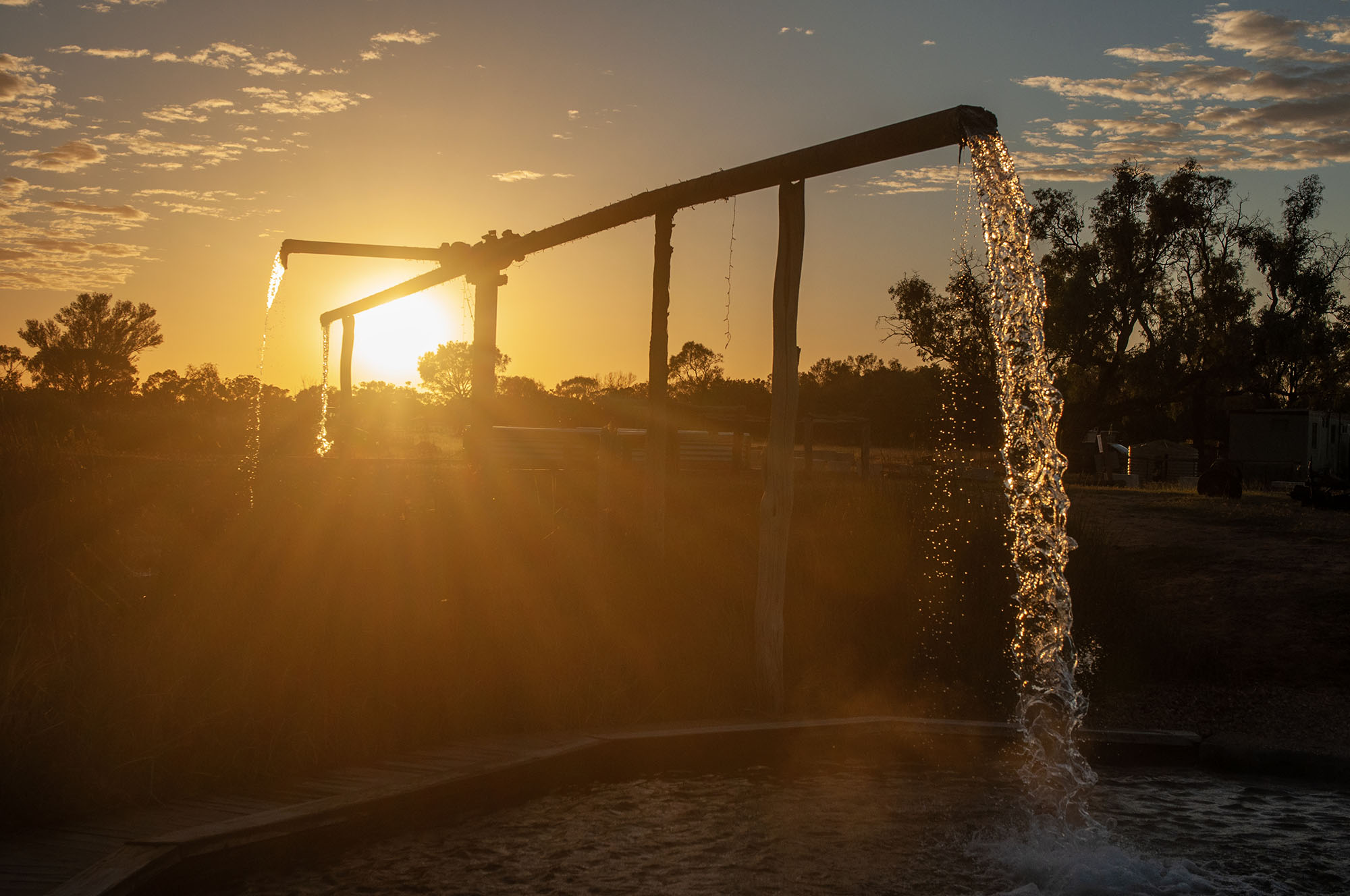 Charlotte Plains hot artesian pools