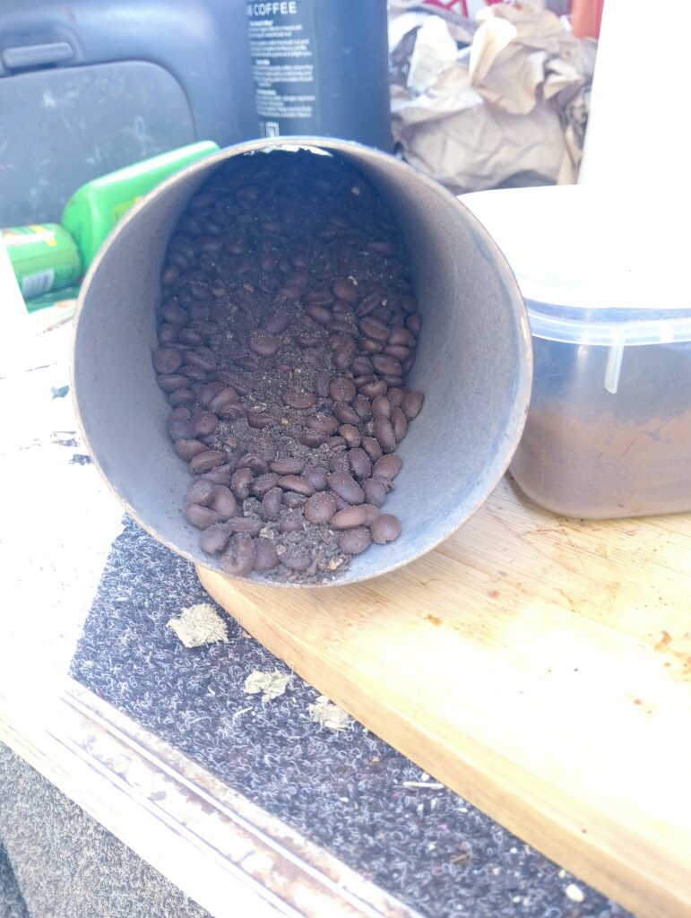 Coffee ground by itself