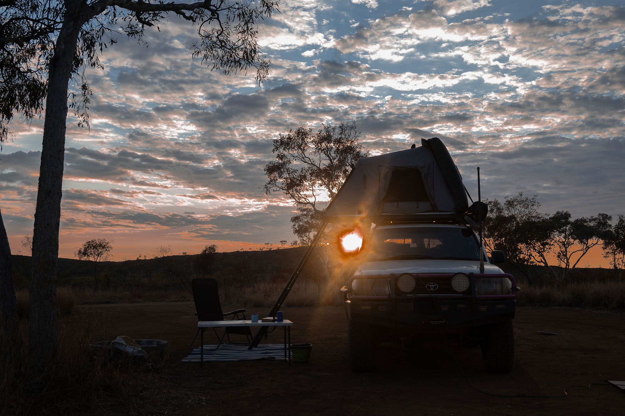 Packing up my roof top tent