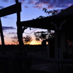 Sunset from the veranda of the Middleton Pub